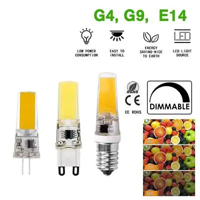 LED G4 G9 E14 COB SMD Light Lamp Dimmable Bulb Warm White 5W 110V 220V • $2.65