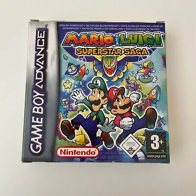 Mario And Luigi Superstar Saga  - Game Boy Advance GBA - Boxed Complete In Box C • £39.99