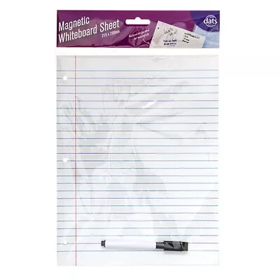$5.50 • Buy Fridge Magnetic Whiteboard Board Pen Marker Eraser Memo Magnet Home Ruled Sheet