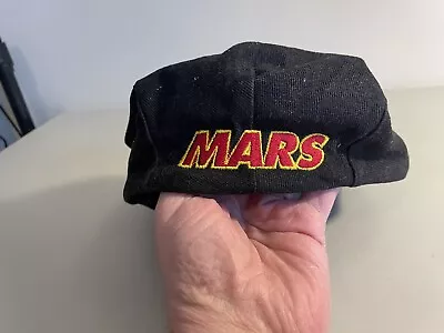 Mars Bars Company Co Cabbie Newsboy Hat Y2K Vintage Black • $20.99