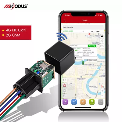 4G Relay GPS Tracker Car Motorcycle Relay GPS MiCODUS MV730G Cut Fuel ACC Alarm • $49.99