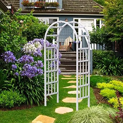 Vinyl Arbor Vinyl Arch Garden Arch Arbor For Outdoor Yard • $138.97