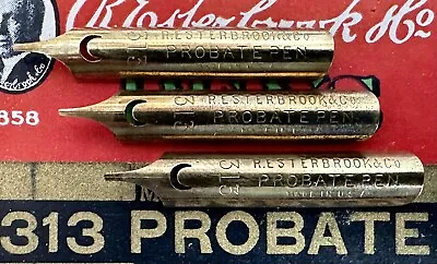 3 Vintage Esterbrook 313 Probate Dip Pen Nibs • $3
