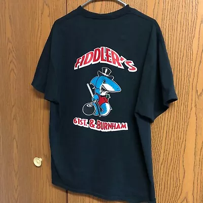 Fiddler's Billiards Men's XL T-Shirt Closed Pool Hall Milwaukee WI • $14.95