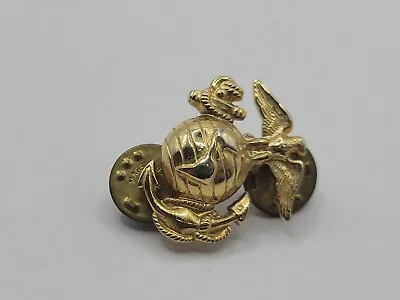 US Marine Corps E2 Left Cap Gold Silver Emblem USMC Lapel • $8