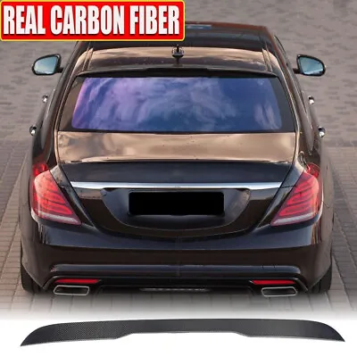 Fits Mercedes Benz S-Class W222 S63 S65 AMG Rear Roof Spoiler Wing REAL CARBON  • $159.59