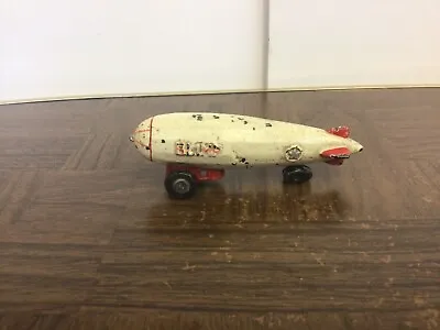 Vintage Cast Iron Blimp Zeppelin Balloon Pull Toy • $34.99