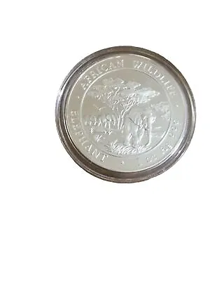 2012 Somalia 100 Shillings 1 Oz Silver Elephant BU Proof Like Coin In Capsule • $72