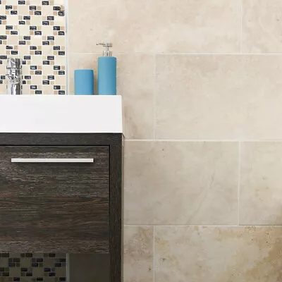 Alexia Porto Ivory Ceramic Matt Mottled Stone Effect Rectangle Tile 30x60cm 1Box • £26.03