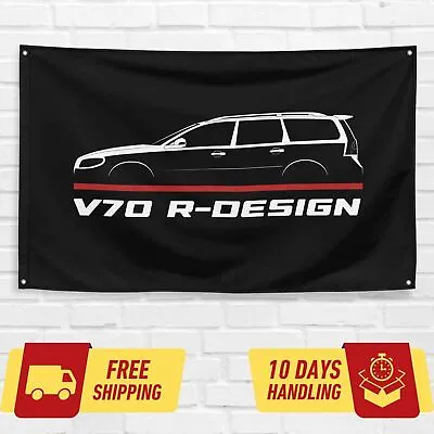 For Volvo V70 R-Design 2007-2016 Car Enthusiast 3x5 Ft Flag Gift Banner • $17.95