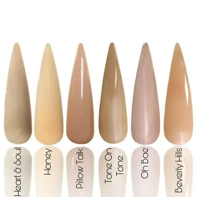 NAKED COLLECTION Coloured Acrylic Powder Glitterama Nails Nude Bare Natural  • £9.95