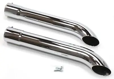 Patriot Exhaust Side Pipe Turnout Muffler Steel Chrome 3.5  Dia Inlet 26  Long • $159.95