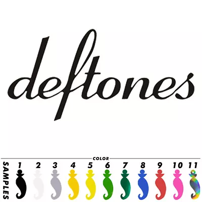 £3.71 • Buy 2PCS Words Deftones Car Sticker Window Door JDM Laptop Skate Surf  Vinyl Decal