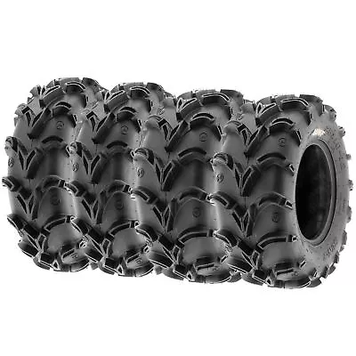 Set Of 4 SunF 27x10-12 Front & 27x12-12 Rear ATV UTV Mud Tires Off Road 6PR A050 • $449.96