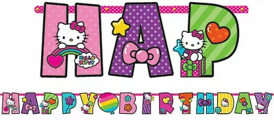 Hello Kitty Birthday Party Supplies Jumbo 3 Meter Add An Age Letter Banner Kit • $14.80