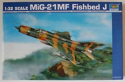 1/32 MiG-21MF Fishbed J Fighter Jet Trumpeter #02218 Factory Sealed MISB • $69.99