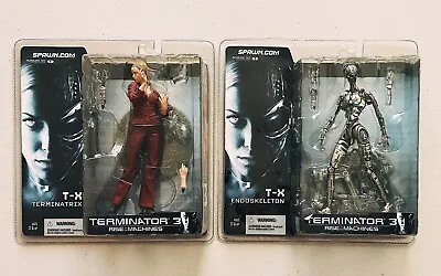 Terminator 3 (lot Of 2) - T-x Terminatrix & Endoskeleton - Mcfarlane 2003 - New • $75