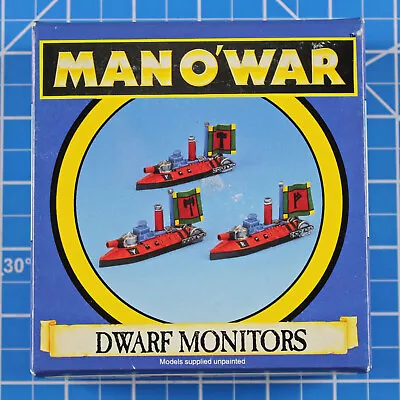 Man O War Dwarf Monitors (Metal) - OOP - Games Workshop Manowar Monitor Ships • $38.95