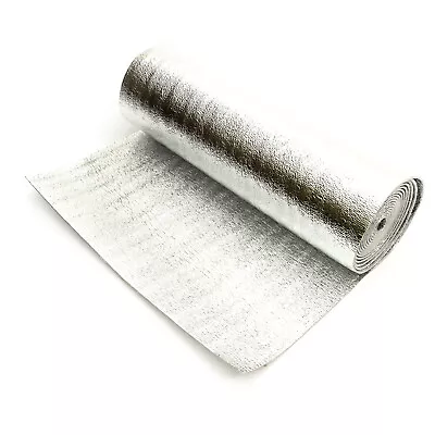 Insulation Double Aluminium Foil Foam Camper Van Soundproof 3mm X 50cm X 5m Roll • £10.99