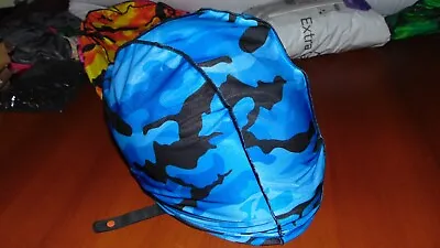Motorcycle Helmet Bag Microfiber Camo Helmet Bag Carry Helmet Duffle Blue Camo • $14.99