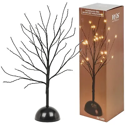 £7.64 • Buy LED Light Up Black Twig Branch Willow Floral Lights Lamp Fairy Tree Decorations