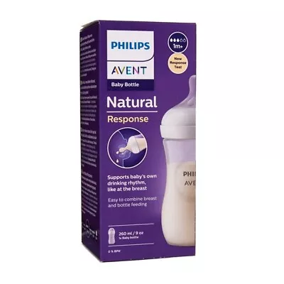 PHILIPS AVENT Baby Feeding Bottle Slow Flow Valve 260ml Wide Ultra Soft • $26.60