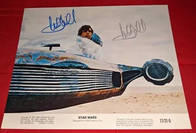 MARK HAMILL SIGNED 2X AUTOGRAPHED 8x10 1977 STAR WARS MINI LOBBY CARD + PSA LOA • $650