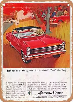 METAL SIGN - 1965 Mercury Comet Cyclone Hardtop Vintage Ad • $21.95