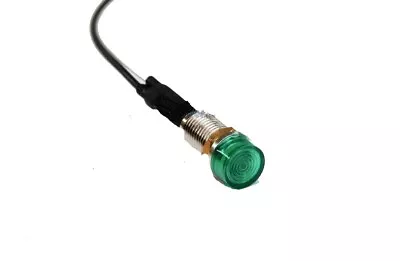 (1) Green Mini LED Dash Light Indicator Pilot Warning Lamp 1/4  Mounting Hole • $6.99