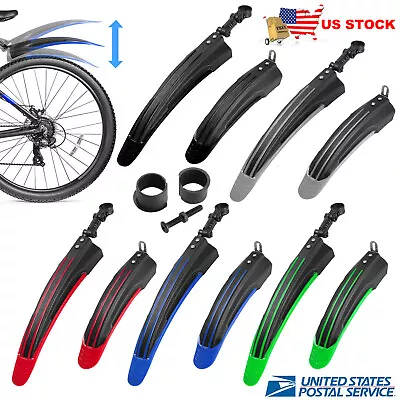 $11.76 • Buy Mountain Bike Fender Bicycle Cycling Front Rear Mud Guards Mudguard Adjustable
