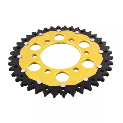 Sprocket Dual 40 Teeth Pitch 520 Gold Diamond ZF For Kawasaki 650 Kle Versys • £73.63