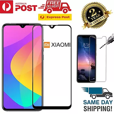 $8.43 • Buy Xiaomi Mi 8 9 Redmi Note 5 6 7 8 Pro Full Cover Tempered Glass Screen Protector