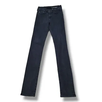 Shaping &Denim By H&M Jeans Size 28 W24 XL32.5  Skinny Jeans Stretch Black Denim • $25.49