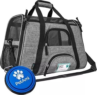  Pet Carrier Airline Approved For Cat Medium Dogs Soft Sided Travel Supplies A • $44.87