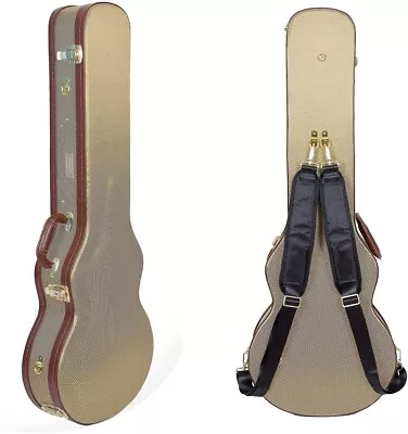 Crossrock Electric Guitar Case  Fit Les Paul Semi-vintage Arched LP Hardshell • $154.99