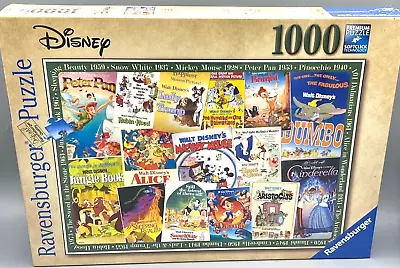 SEALED Ravensburger Disney VINTAGE MOVIE POSTERS 1000pc Puzzle  • $18.99