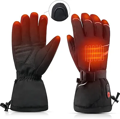 Heated Rechargeable Electric Gloves Size XL Skiing Snowboarding Waterproof • $54.10