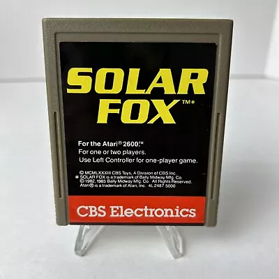 Solar Fox For  Atari 2600 Cartridge Only No Case No Manual Tested • $5.90