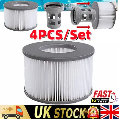 4Pcs MSpa Hot Tub Filter Cartridge Replacement Fits For Mspa Hot Tubs From NEW • £13.89
