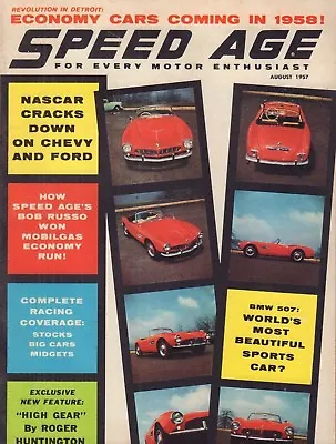 Speed Age Magazine Nascar Cracks Down On Chevy And Ford August 1957 022718nonr • $9.74