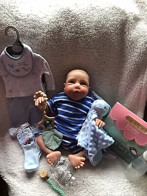 Baby Soft Body Reborn Life Like Doll With Accessories  Beautifully Gift  • £39.99