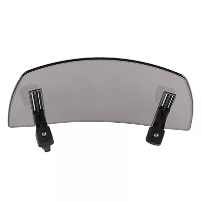 Motorcycle Universal Windshield Wind Screen Deflector Extension Spoiler Smoked • $18.90