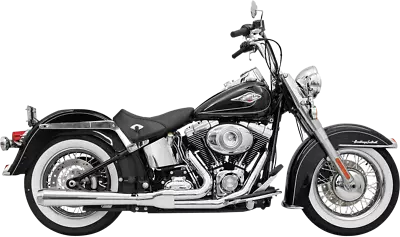 Bassani Road Rage 2-In-1 Long Megaphone Chrome Exhaust 1986-2017 Softail 12111J • $969.95