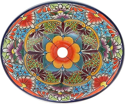 16  X 11.5  Talavera Ceramic Mexican Bathroom Sink Handmade Folk Art  # 223 • $129.99