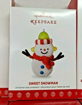 SWEET SNOWMAN ~ 2017 ~ Hallmark Keepsake Ornament • £8.17