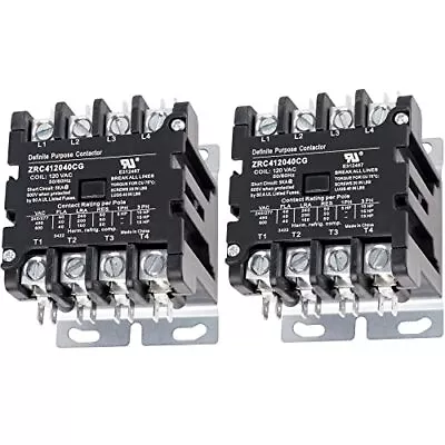 Ultra Durable 4 Pole Contactor 40 Amp 120 VAC Coil By BlueStars - Compatible For • $58.39