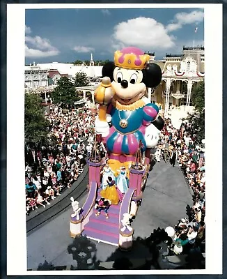 MICKEY MOUSE CARNIVAL KING WALT DISNEY WORLD RESORT FLOAT 1991 ORIG Photo Y 217 • $19.99