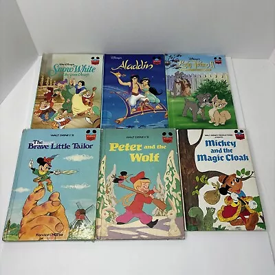 Disney Wonderful World Of Reading Lot Of 6 Children’s Books 1974-2003 Vintage • $0.99