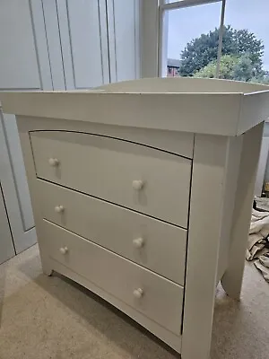 Baby Changing Table White Mamas And Papas Dresser Changer • £159