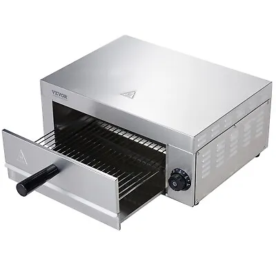 VEVOR Electric Pizza Oven 12-inch 1500W 0-60 Minutes Timer Removable Crumb Tray • $94.99